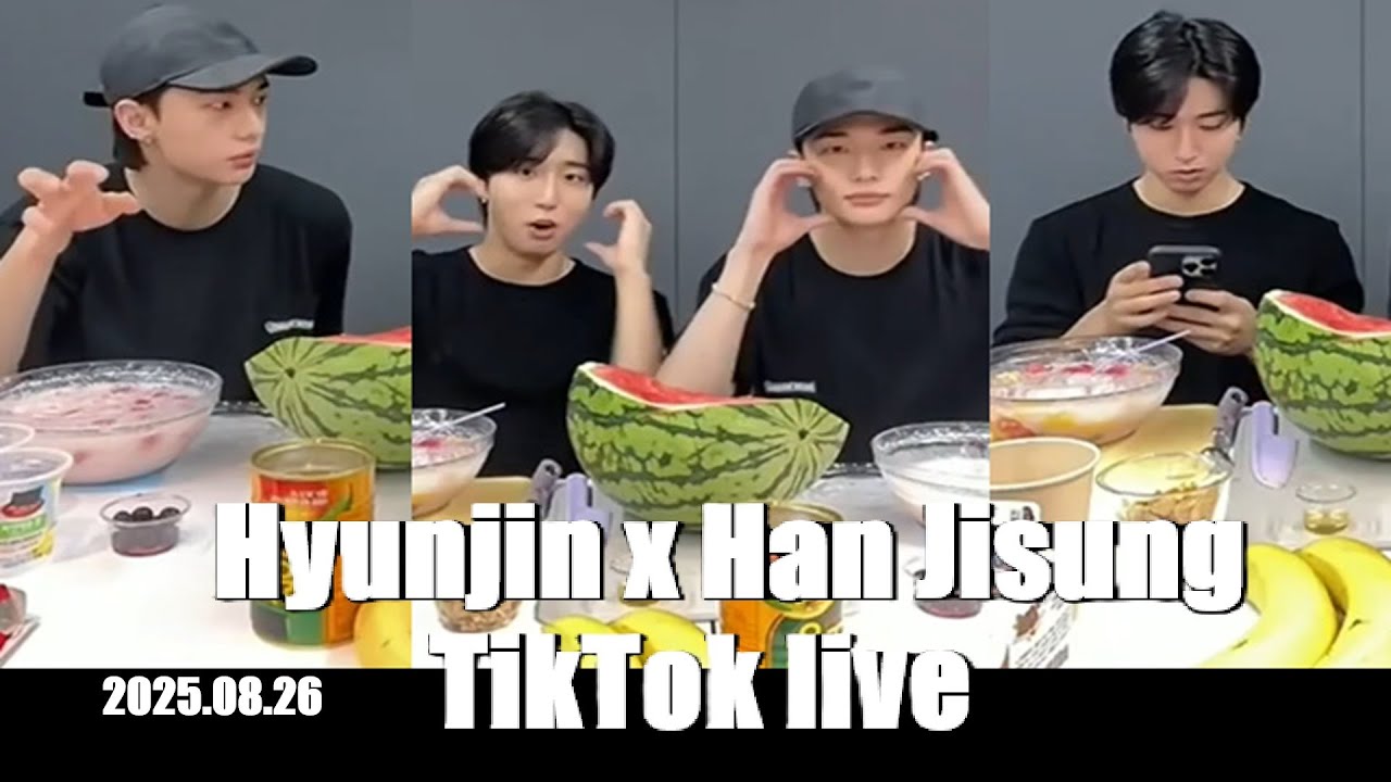 250826 StrayKids Hyunjin x Han TikTok live 스트레이키즈 스키즈 현진 한지성 인스타라이브 라방 #hyunjin #han #tiktoklive