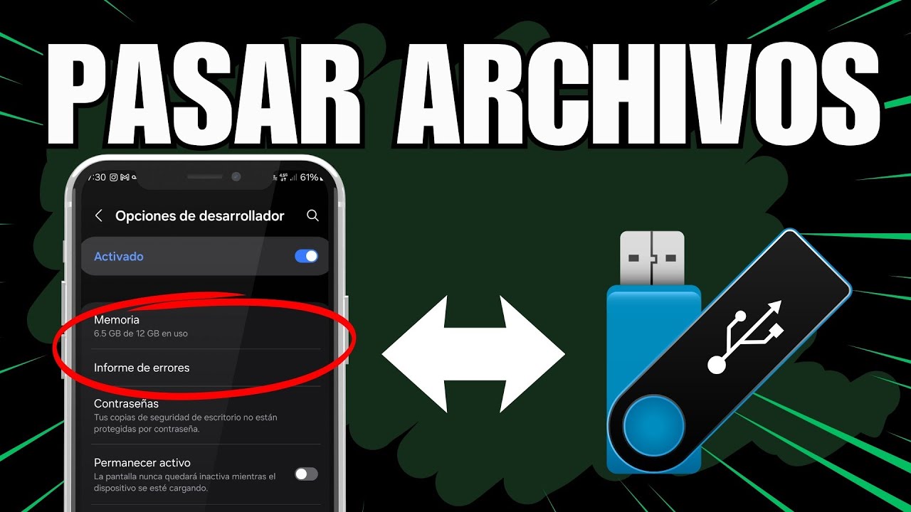 COMO PASAR ARCHIVOS DE MEMORIA USB A MI CELULAR Y DEL TELEFONO A UNA USB