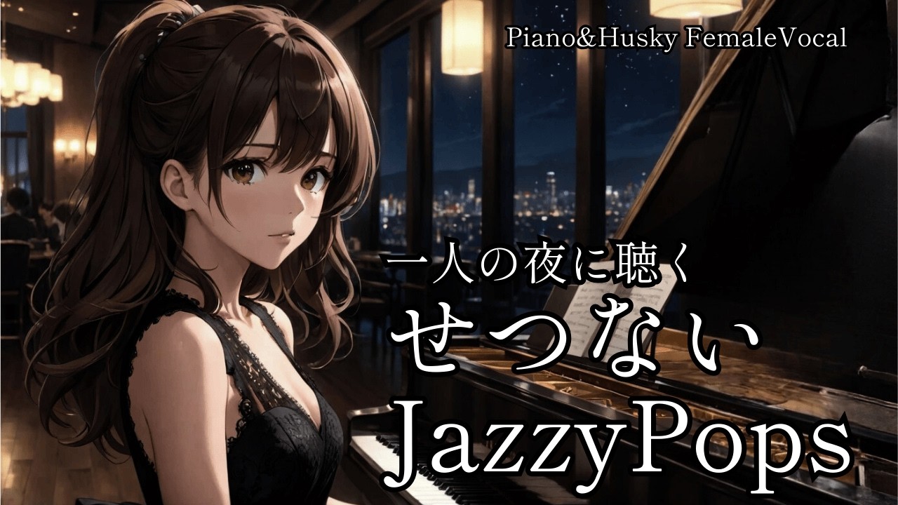 一人の夜に聴く せつないJazzy Pops｜ハスキー女性ボーカルが歌う極上のジャズバーBGM【作業用・リラクゼーション】HealingWoman358