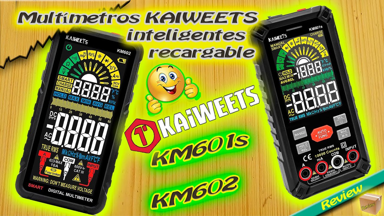 Multímetros KAIWEETS inteligentes recargables KM601s y KM602