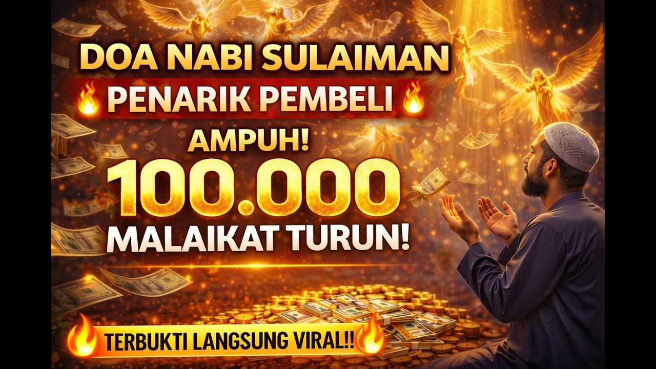 Doa Nabi Sulaiman Penarik Pembeli, Rezeki Deras!