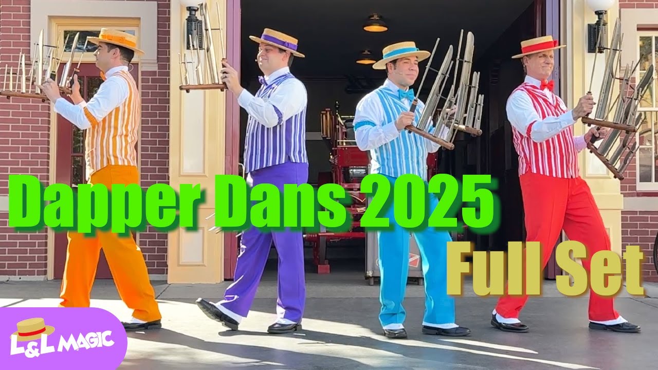 The Dapper Dans 2025 FULL Performance! | Disneyland Main Street Magic  3/4/2025🎶🎩✨