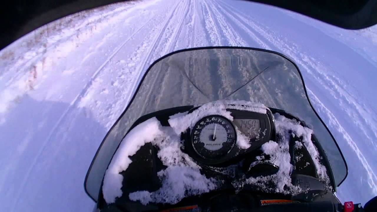 Top speed attempt on Polaris Fusion 900