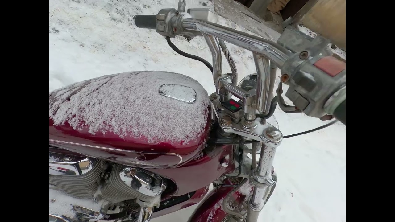 Suzuki Intruder winter start -7c