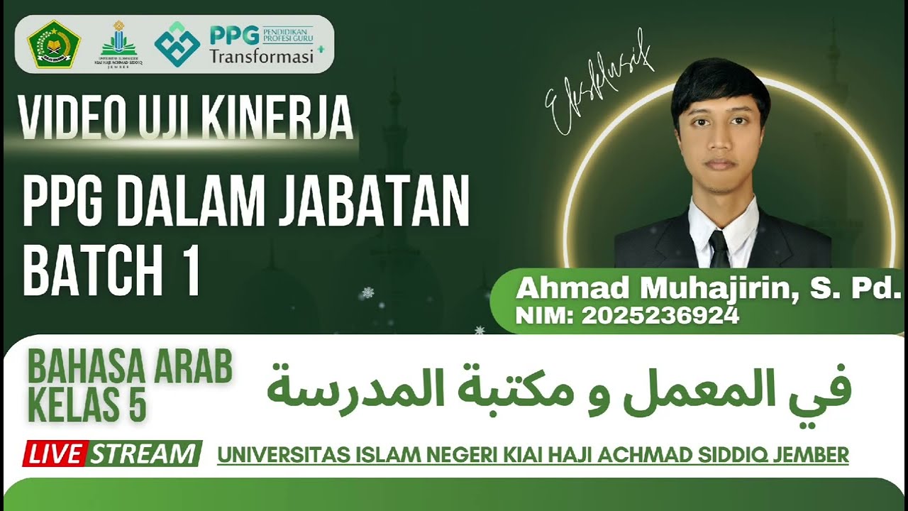 Video Praktik Pembelajaran BAHASA ARAB MI BAITUL HUDA