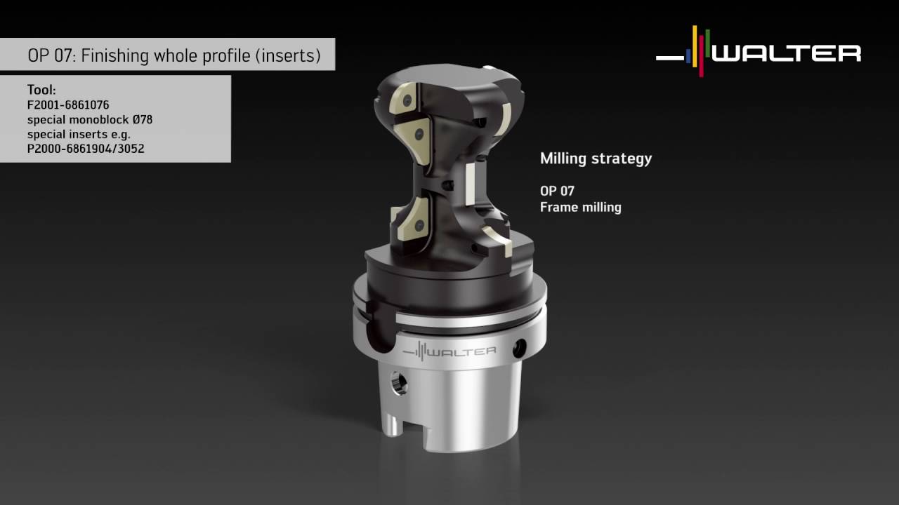 Compressor onion profile machining - Walter Tools / Starrag AG (metric)