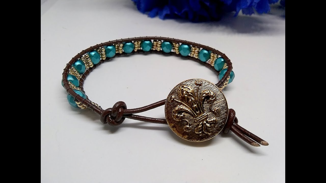Leather Wrap Bracelet Tutorial