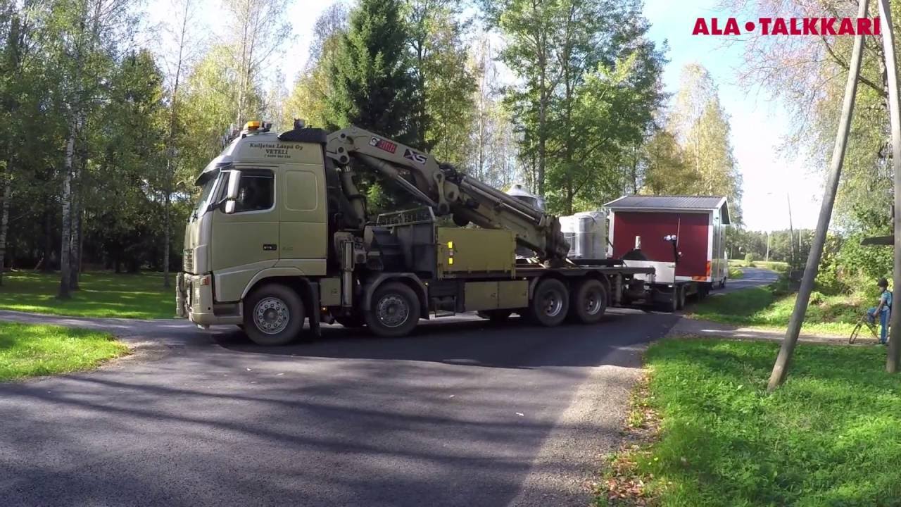 Veto Cont M 220kW-lämpökeskuksen asennus asiakkaalle (Ratamo-koti, Kokemäki, 12.9.2016)