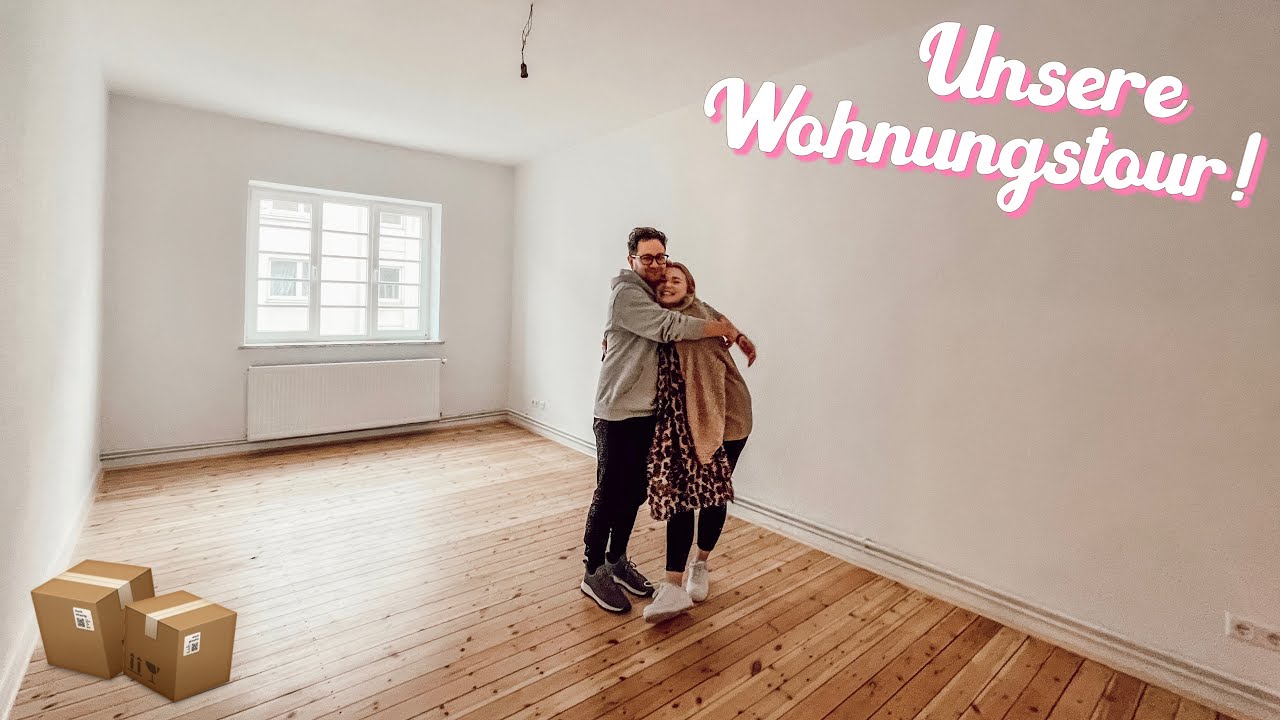 Wohnungstour unserer neuen Wohnung! 😍 Leere Roomtour - UMZUGSVLOG 6 I Meggyxoxo