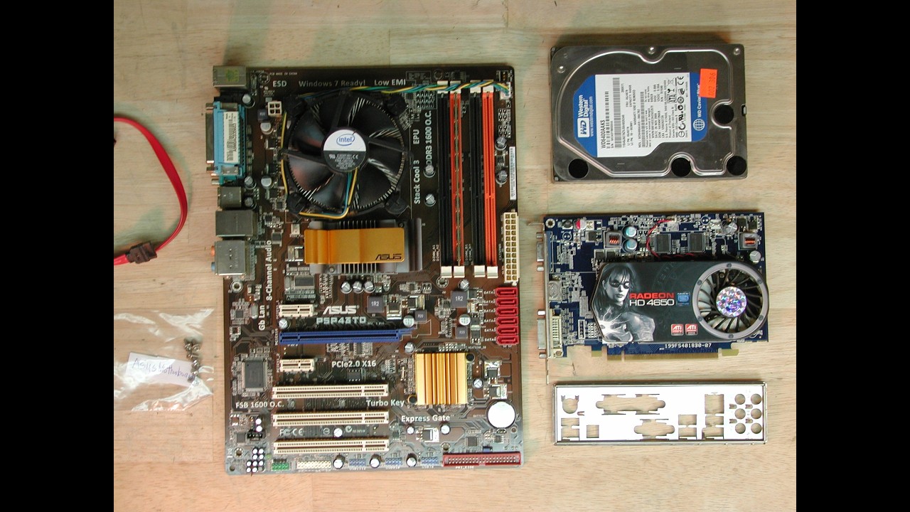 Demo of Asus P5P43TD motherboard w/Core 2 Quad CPU and Radeon graphics for sale on EdsGoodStuff.com