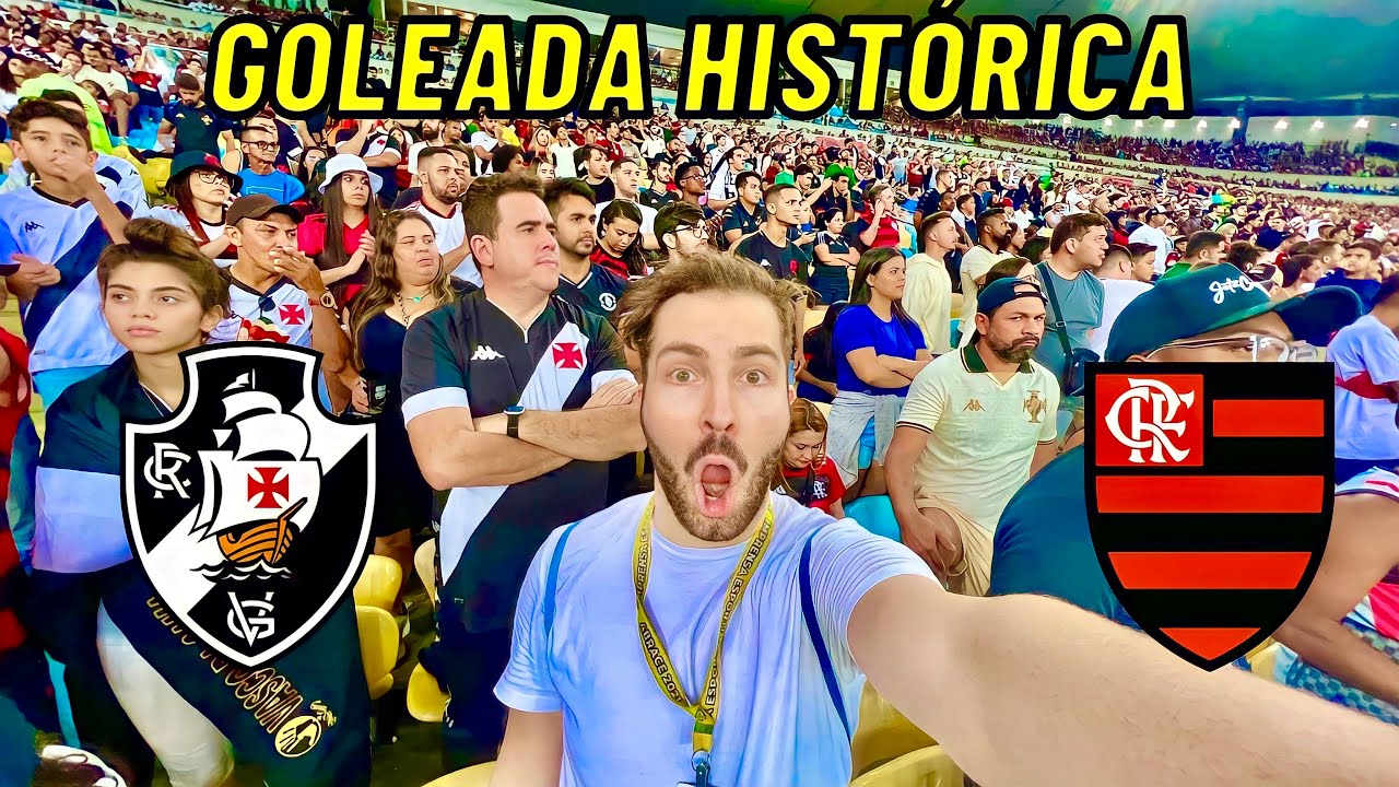 REAÇÃO DA TORCIDA NO MARACANÃ COM O 4x1 DO FLAMENGO NO VASCO/ Vasco 1 x 4 Flamengo