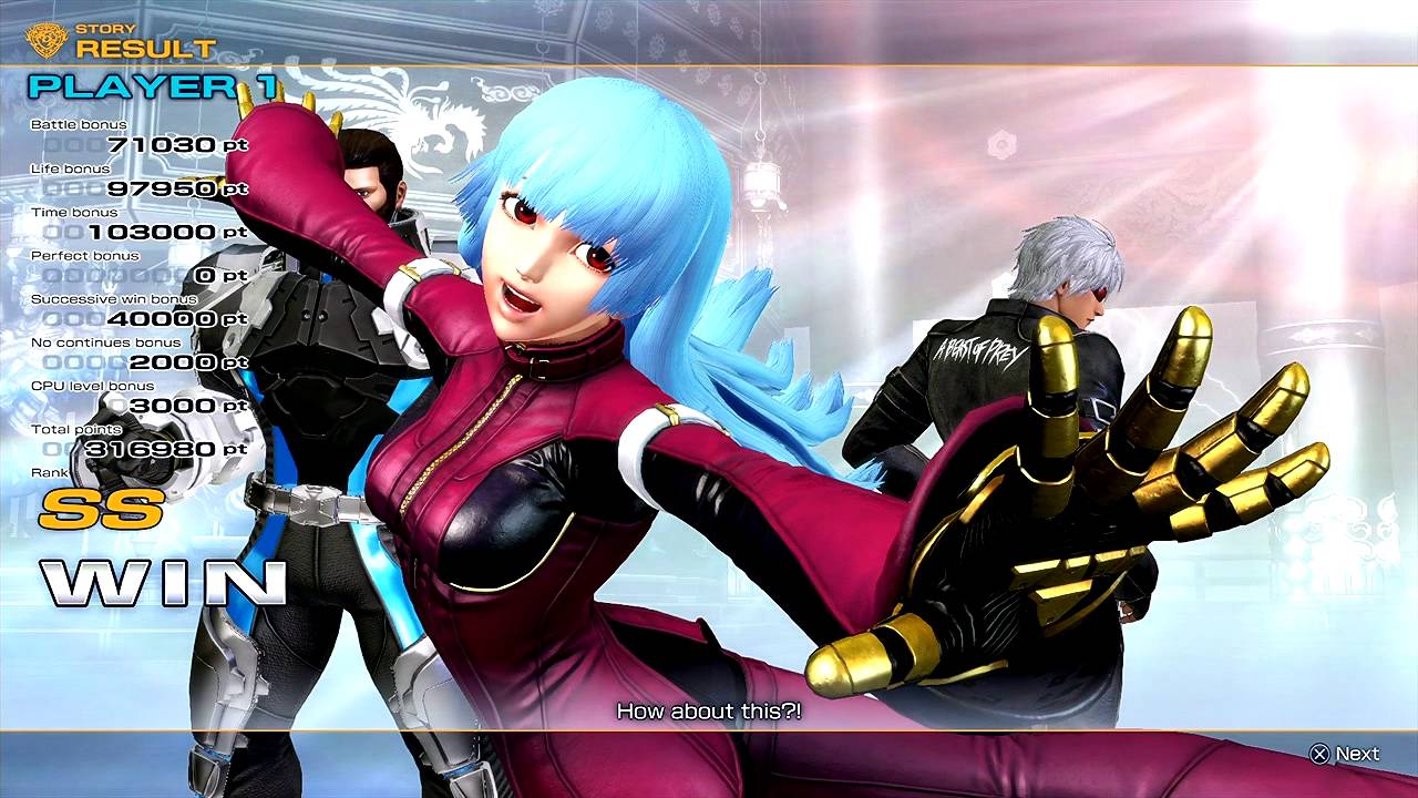 The King of Fighters XIV (PlayStation 4) Story as K' Team