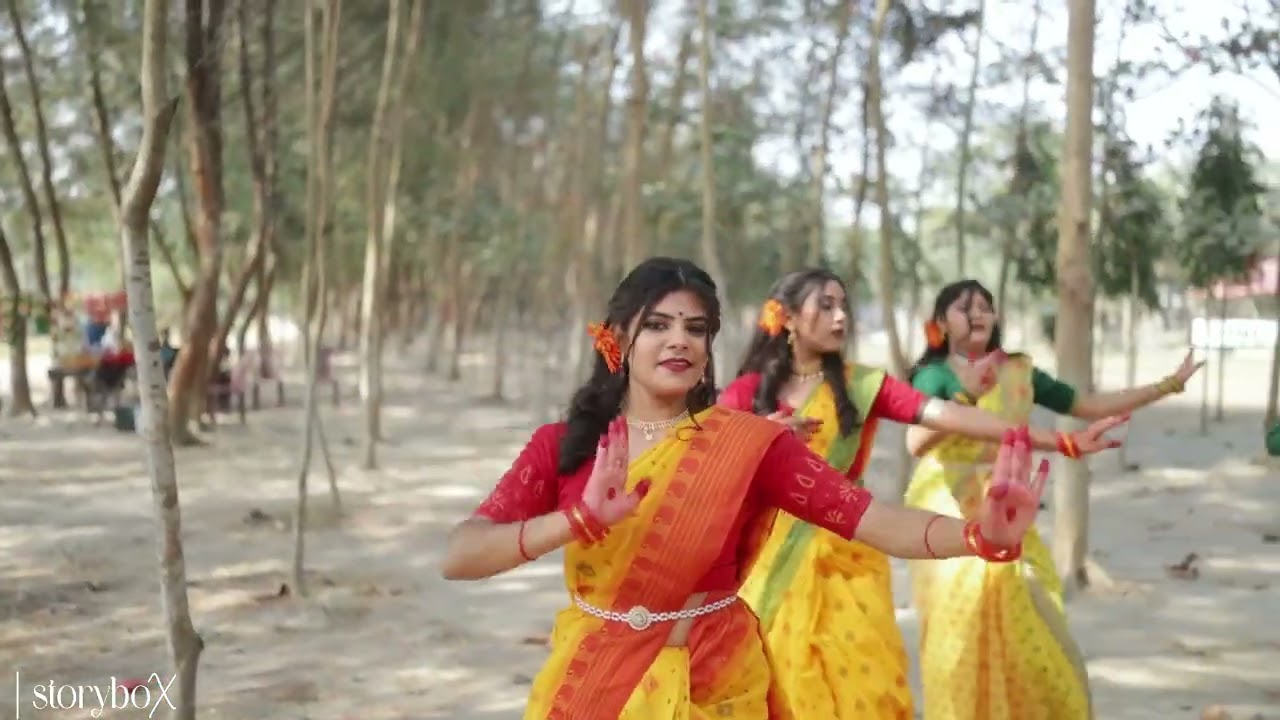 বসন্ত 🧡💫🌼। Dance cover by Upoma Roy, Priyota Sarkar, Sumaia Tasnim, Rishita Sarkar, Antora Roy 🏵️।