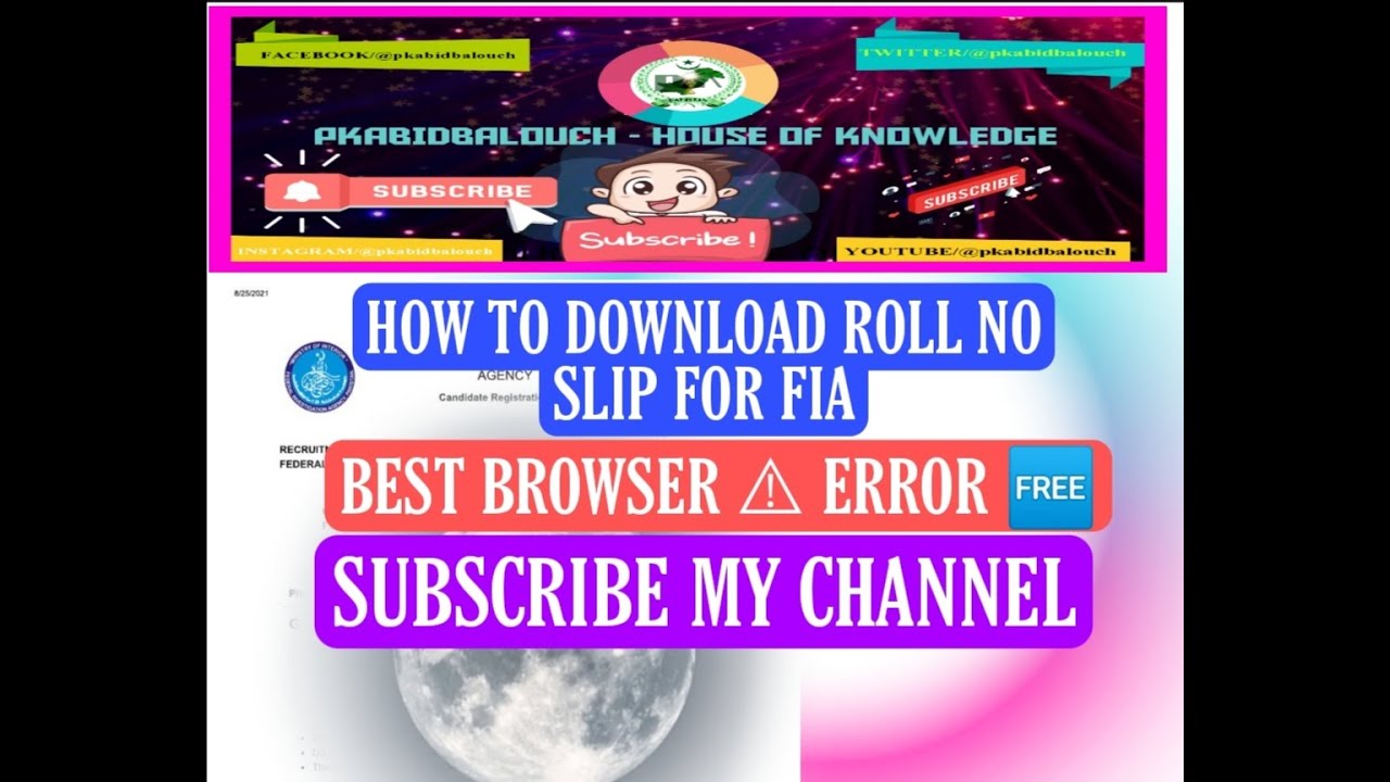 HOW TO DOWNLOAD FIA SLIP WITHOUT ANY ERROR