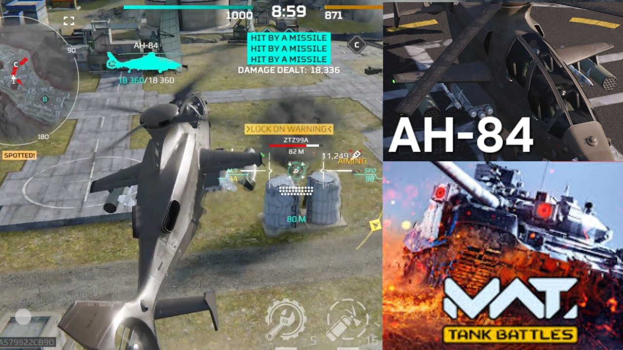 MWT AH-84 Legendary Attack Helicopter Gameplay Modern Warfront Tank Battles