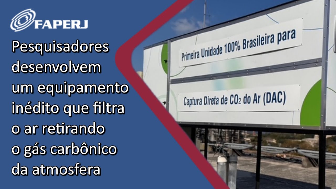 Equipamento é capaz de retirar 100% do gás carbônico capturado do ar