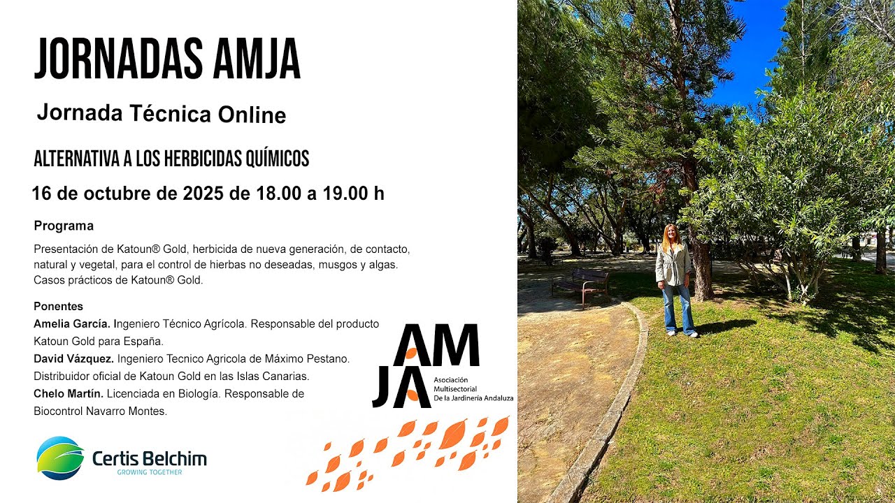 JORNADA AMJA ONLINE SOBRE ALTERNATIVA A LOS HERBICIDAS QUÍMICOS