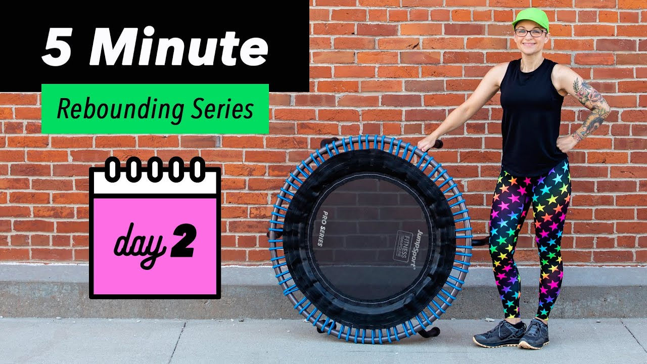 5 Minute Rebounder Workout Series DAY TWO Front Back // Beginners & Seniors Earth and Owl