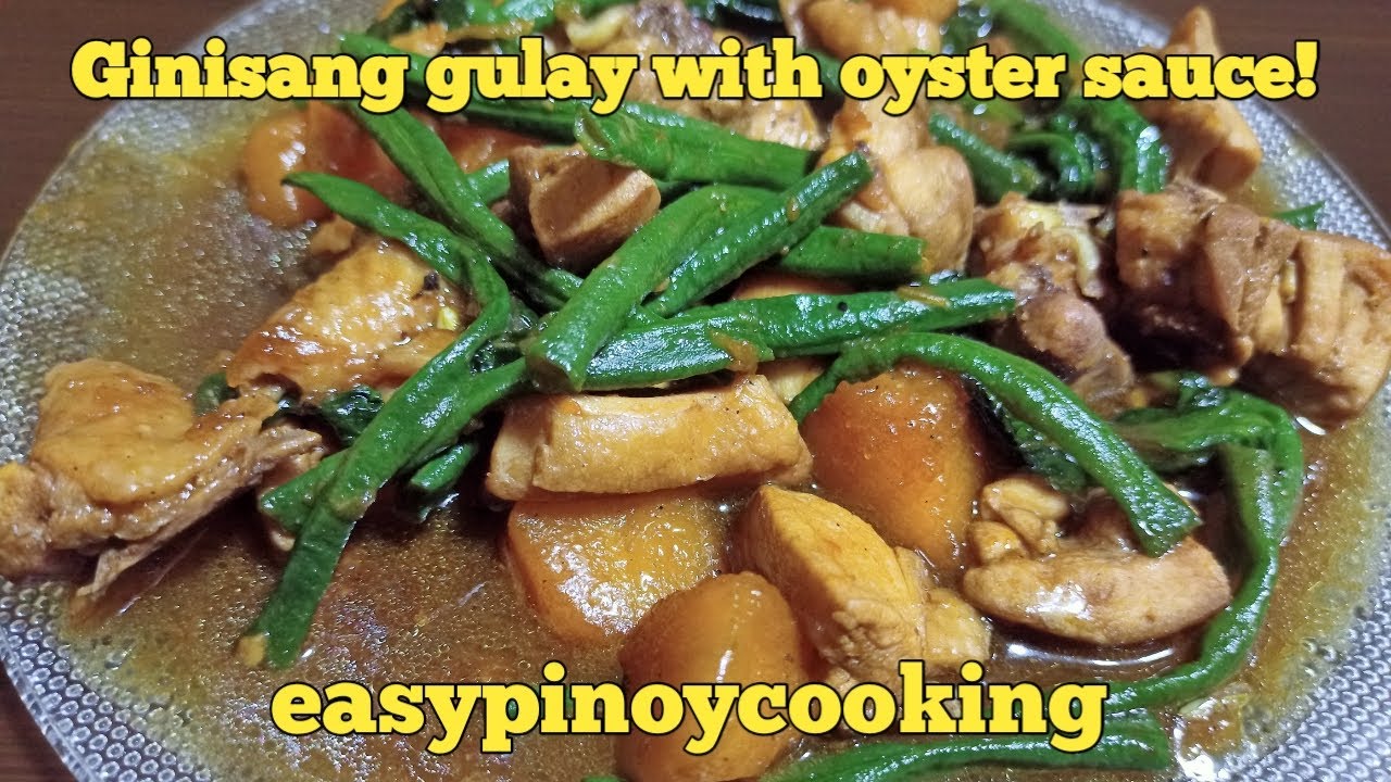 Ginisang Gulay with Oyster sauce