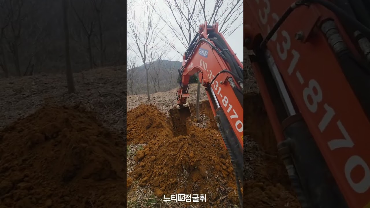 느티나무15점굴취●구보다035●kx60●전주구보다●TILTPRO틸트링크