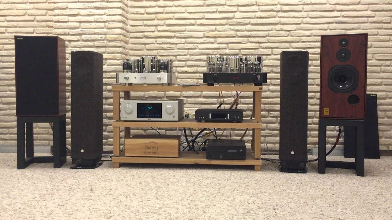 Ayon Audio vacuum tube amplifier, T+A Cd, Harbeth Super HL5 speakers 2