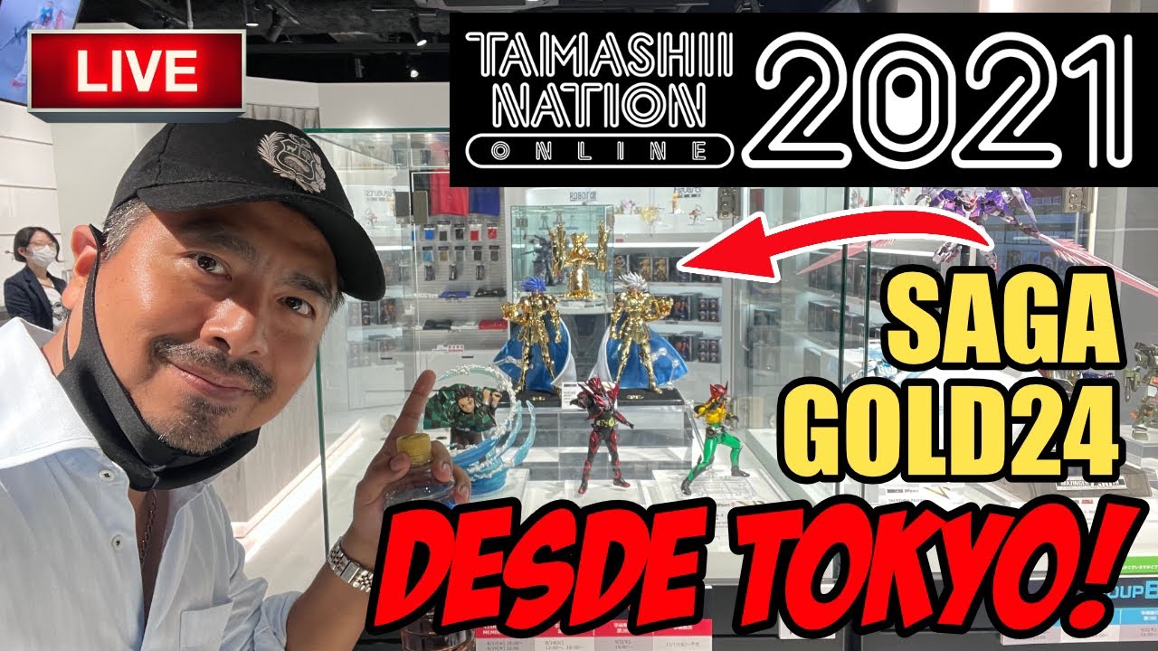 🚨En Vivo MIRA al nuevo GEMINI SAGA GOLD24 desde TAMASHII NATIONS TOKYO con JAPAN GEEK