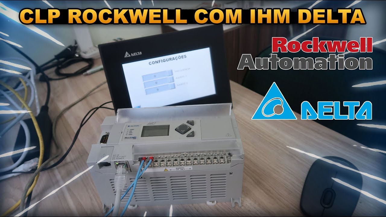 Como Comandar um CLP da Rockwell Com uma IHM da Delta!