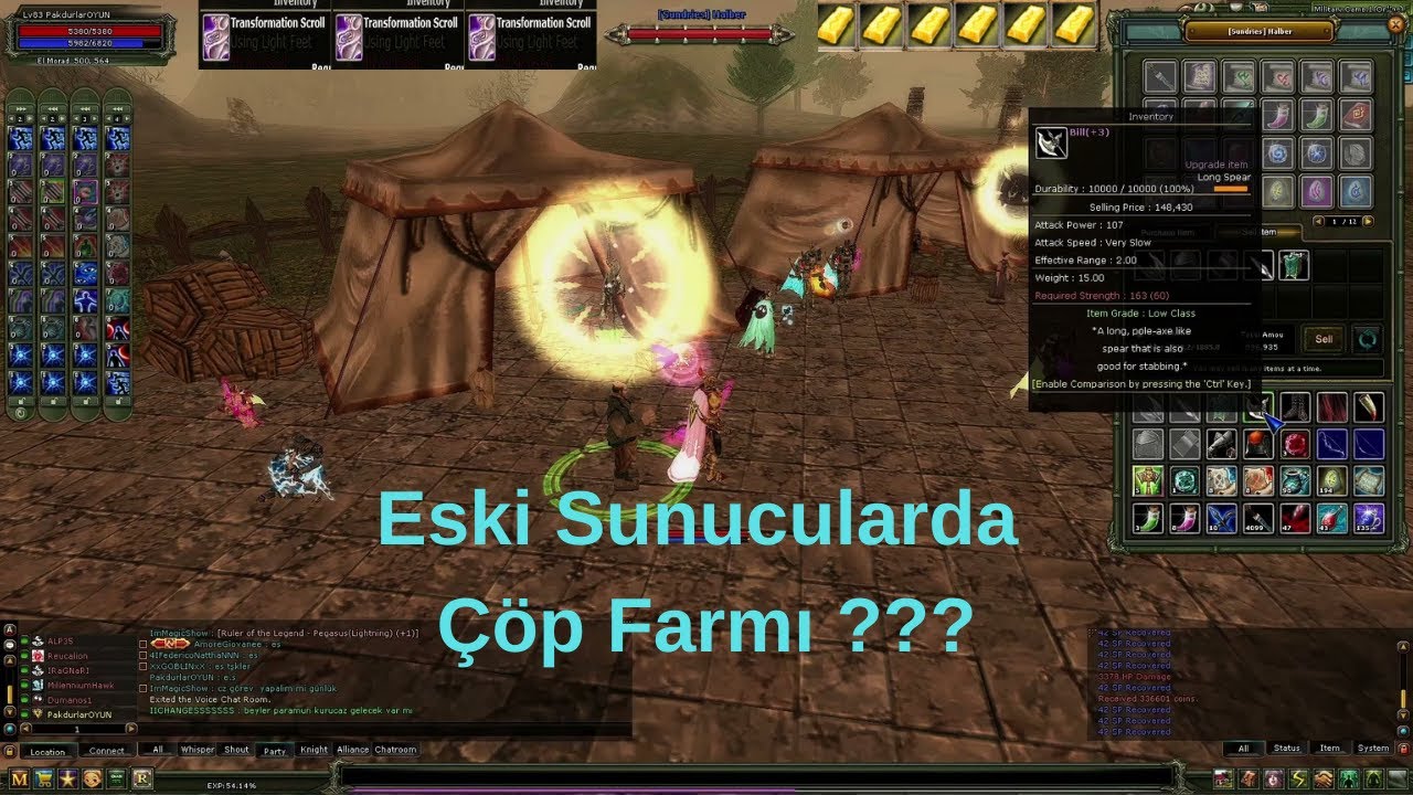 Eski Sunucularda Çöp Farmı Yapılırmı ? Cz Trol Farmı - Dryads Serüveni  #knightonline #mmorpg #zero