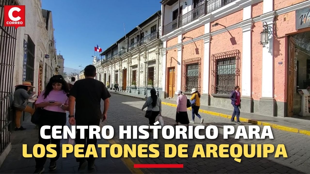 Arequipa: Población en contra de despeatonalizar el Centro Histórico