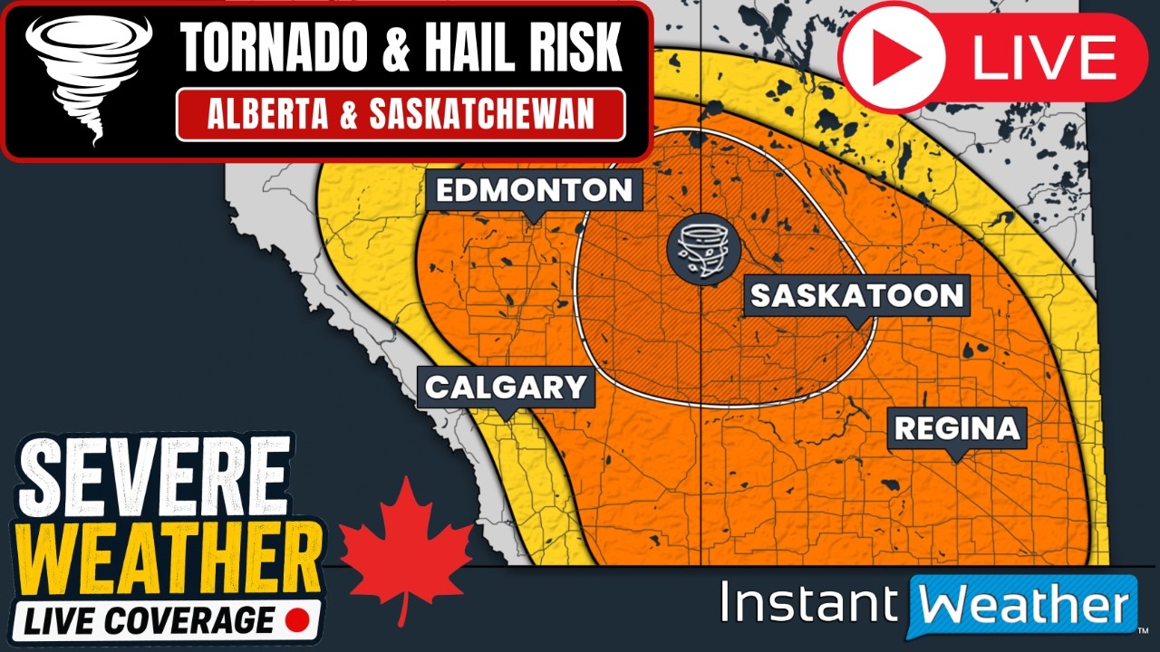🔴 LIVE | ⛈️ Canada's Severe Weather Coverage: Alberta & Saskatchewan (Wed, Jul. 8, 2026)