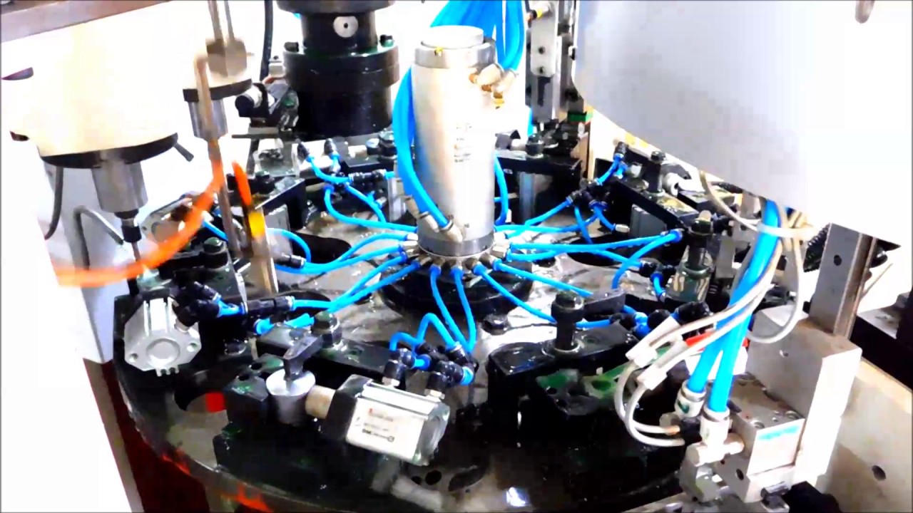 8 Station Rotary table based drilling and chamfering SPM