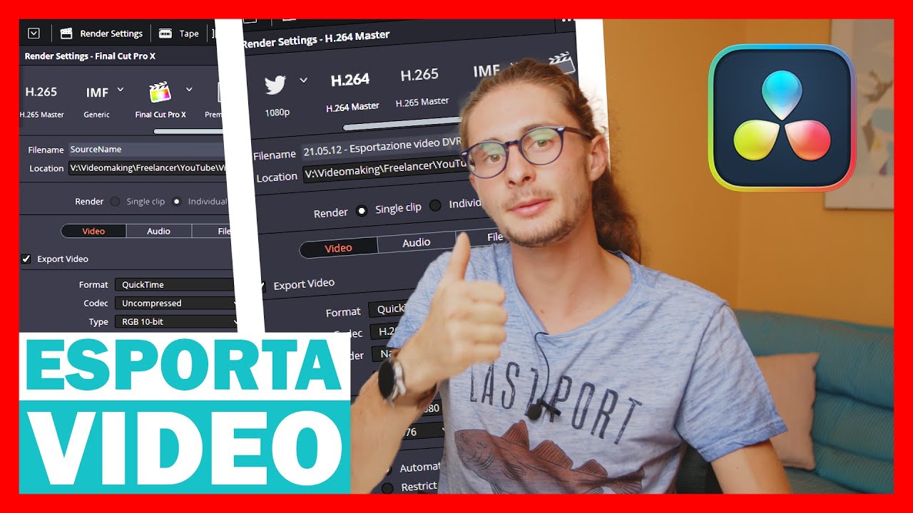 Come ESPORTARE i VIDEO con DAVINCI RESOLVE 18 - Guida COMPLETA, SEMPLICE e DETTAGLIATA