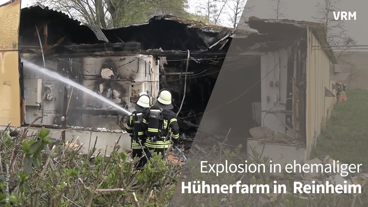 Explosion in Reinheim zerstört Lagerhalle