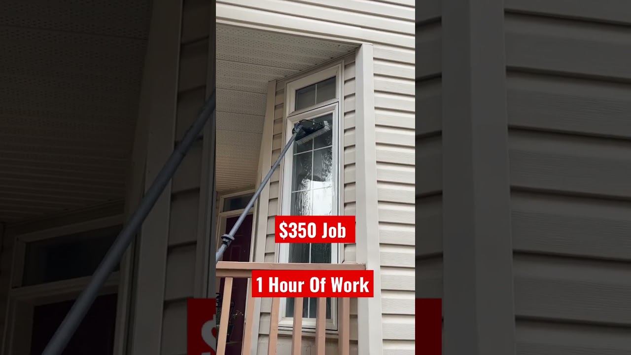 $350/hr Waterfed Pole Window Cleaning