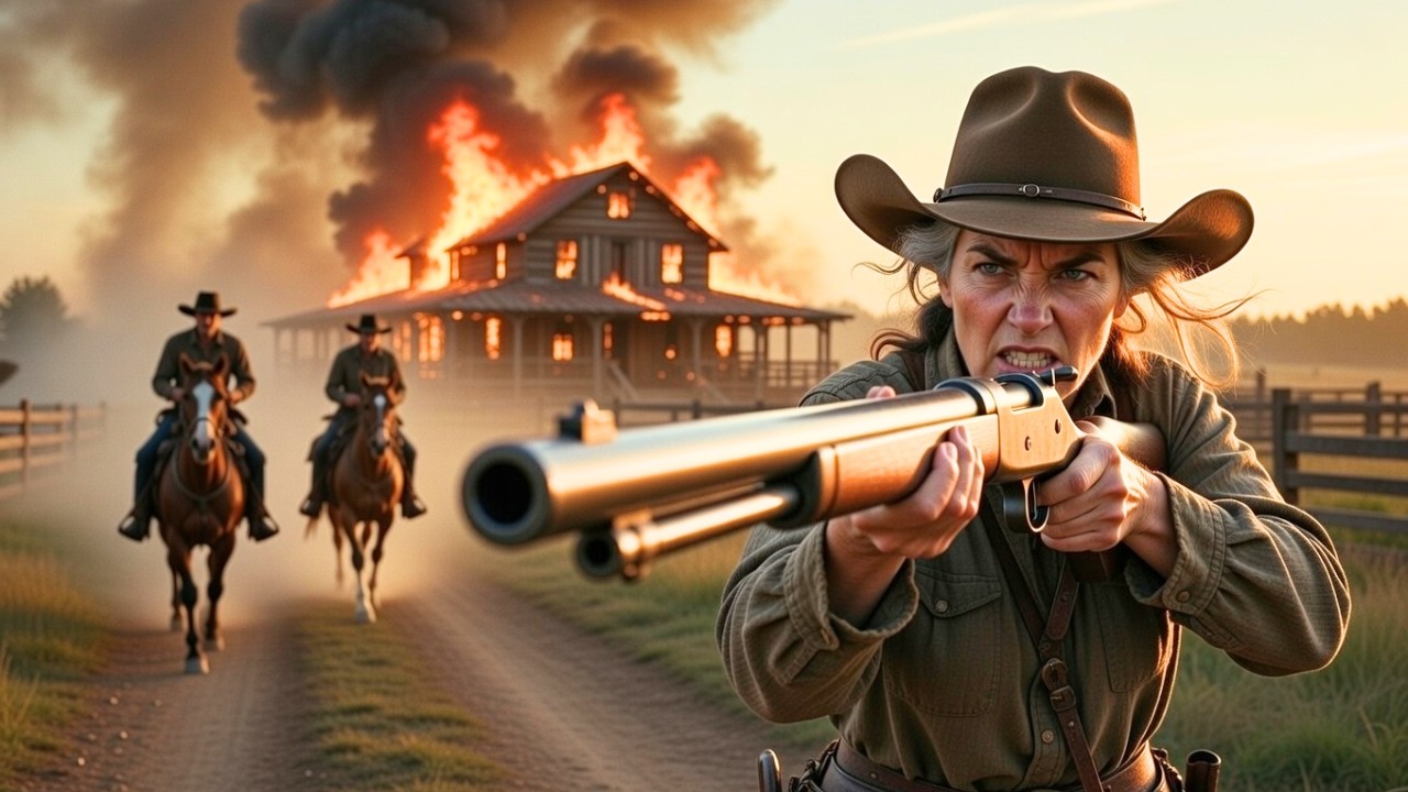 They Burned The Widow’s Ranch—By Dawn Her Buffalo Rifle Answered