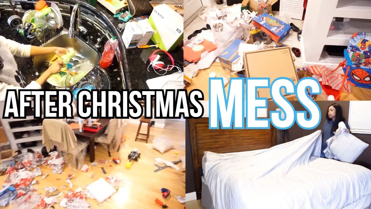 COMPLETE DISASTER CLEANING MOTIVATION / AFTER CHRISTMAS CLEAN WITH ME / MESSY HOUSE / CLEAN ROUTINE