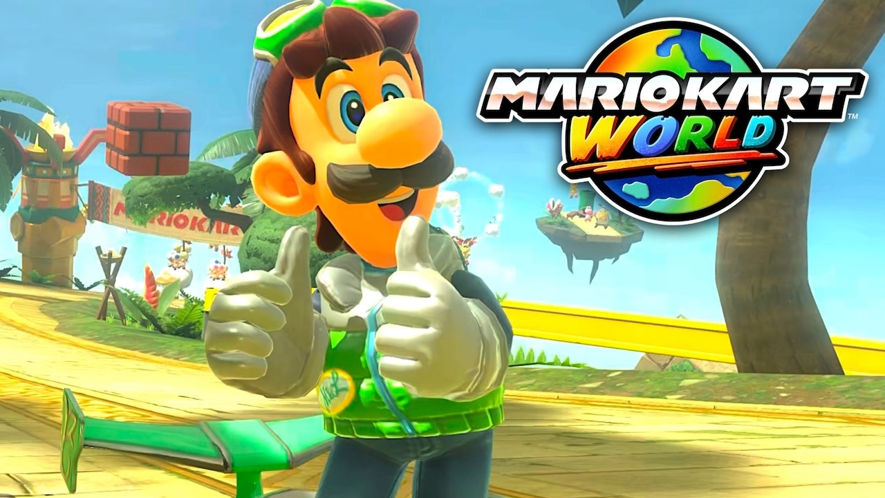 Luigi on Knockout Tour Race - Mario Kart World