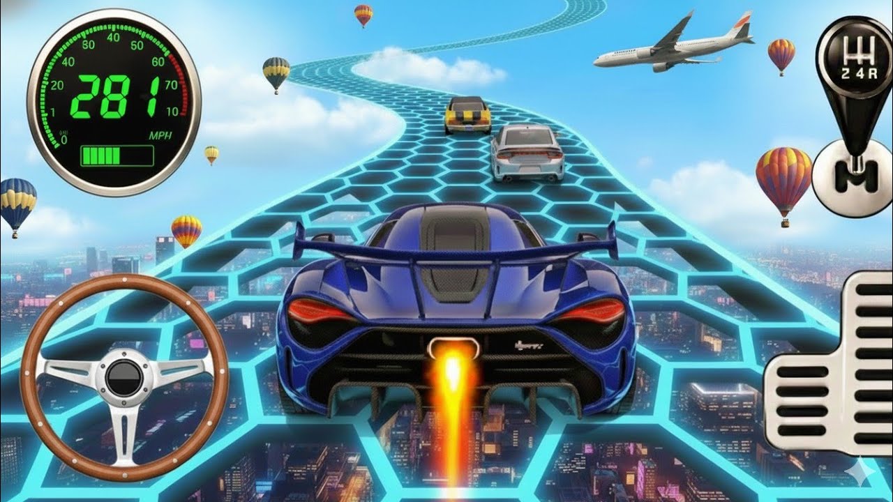 Impossible GT Car Stunt Racing - GT Car Stunt Master 3D - Android Gameplay