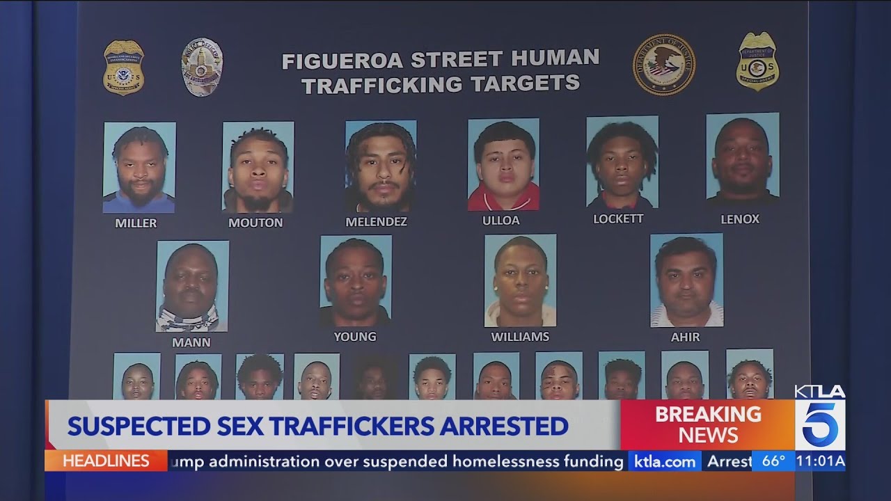 10 arrested in trafficking sweep on Figueroa Corridor