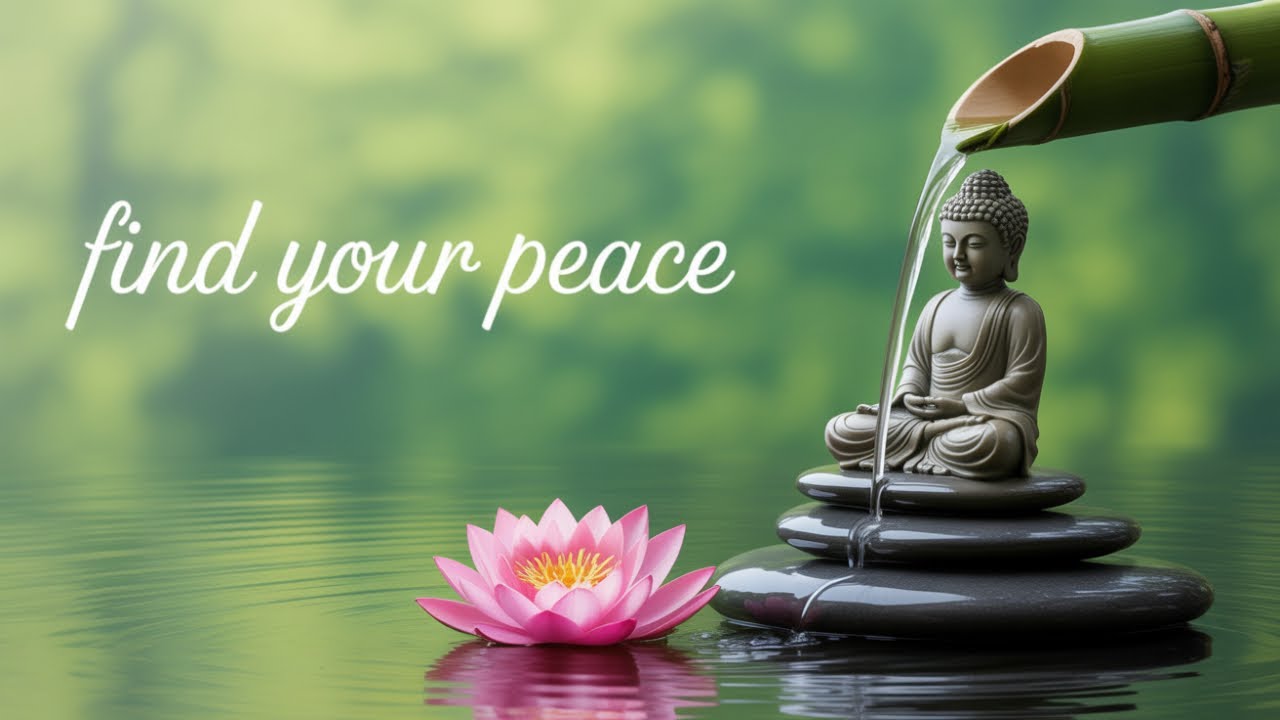 Stress Melts Away | Peaceful Buddha Garden Music for Deep Sleep