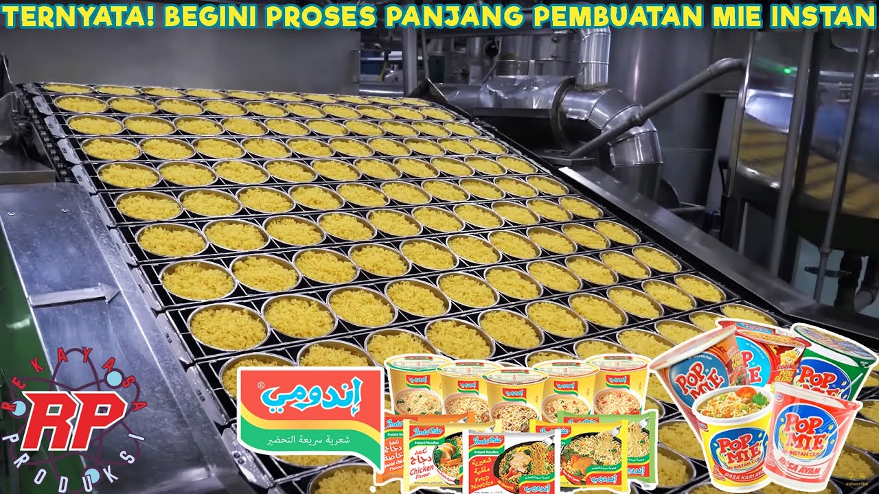 PROSES PRODUKSI MIE INSTAN | TERNYATA PROSES PEMBUATANNYA TIDAK SEINSTAN KITA MEMAKANNYA