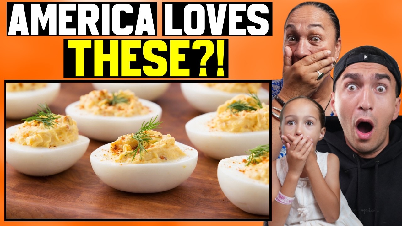 New Zealand Family SHOCKED by This American Dish! What Are Deviled Eggs?