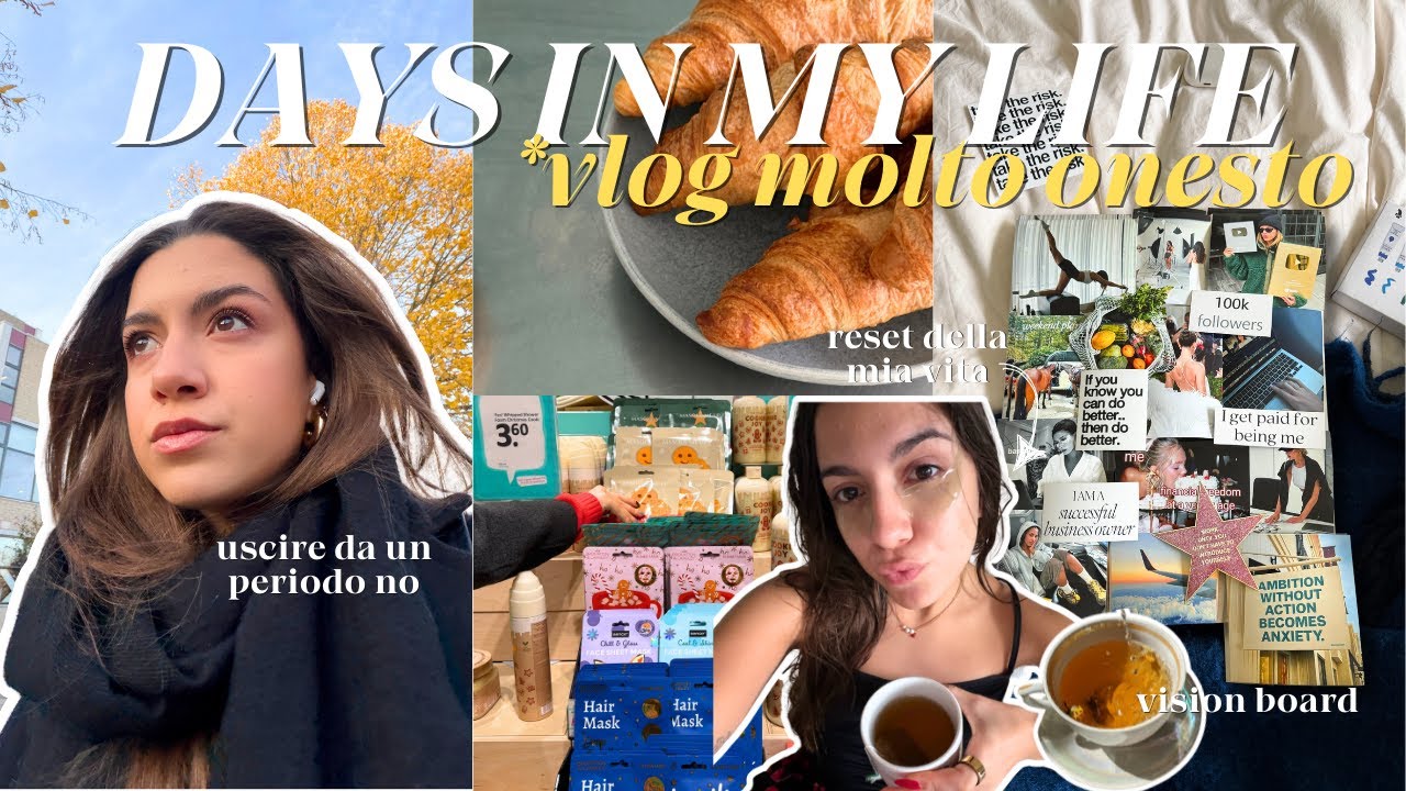 VLOG RESET DELLA MIA VITA ✨journaling, vision board, self care & mi apro con voi