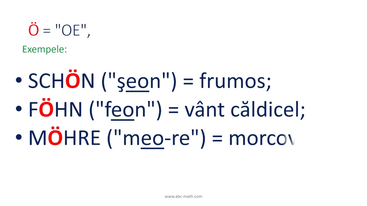 citire umlaut
