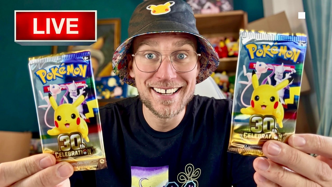 POKEMON 30th - POLOWANIE NA RGB MEW ! (Booster Break na żywo)