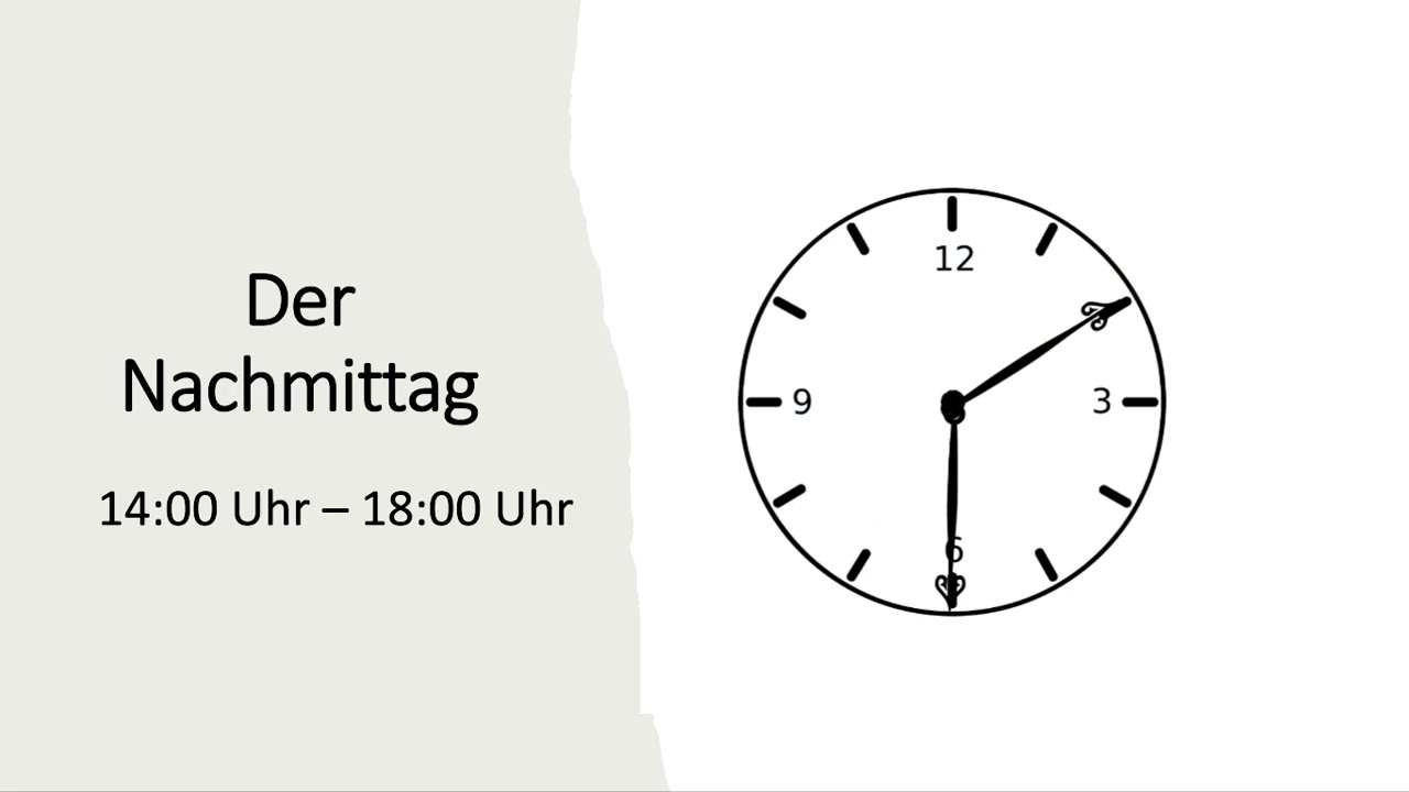 Die Tageszeiten (A1)