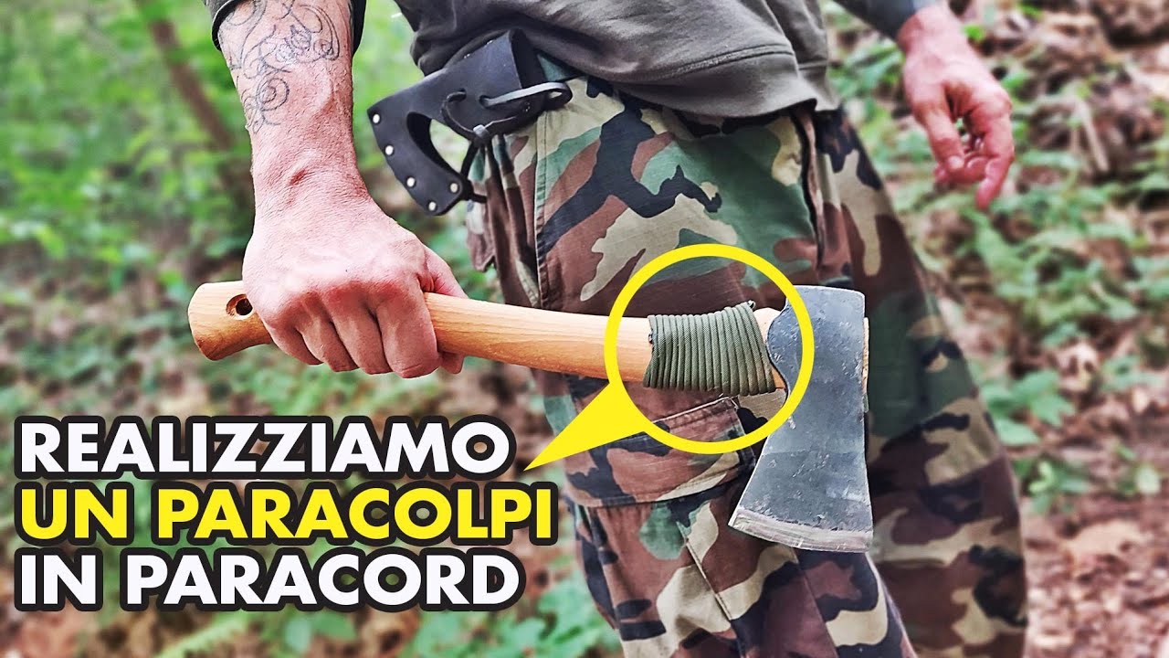 REALIZZIAMO UN PARACOLPI IN PARACORD PER L'ACCETTA