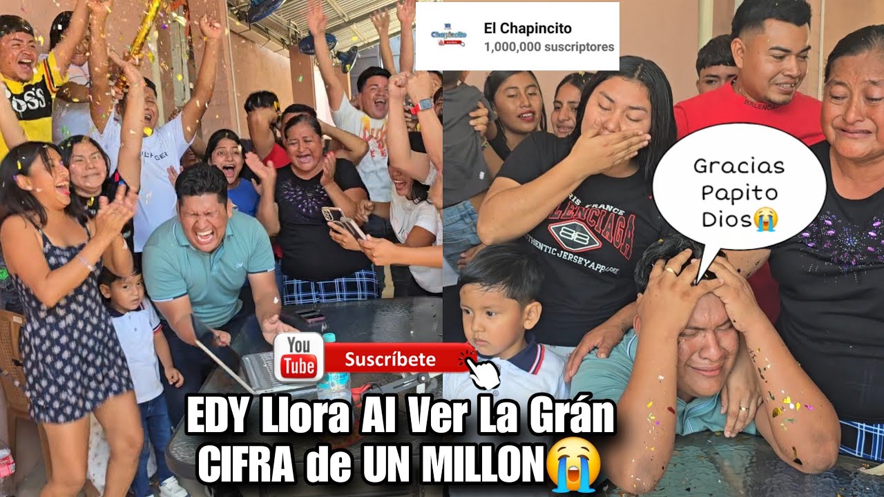 🔺️Llegamos AL MILLON🎊 EDY Grita Llorando😭 de Alegría junto Su Esposa, Jamas Imaginó Esta CIFRA?😱