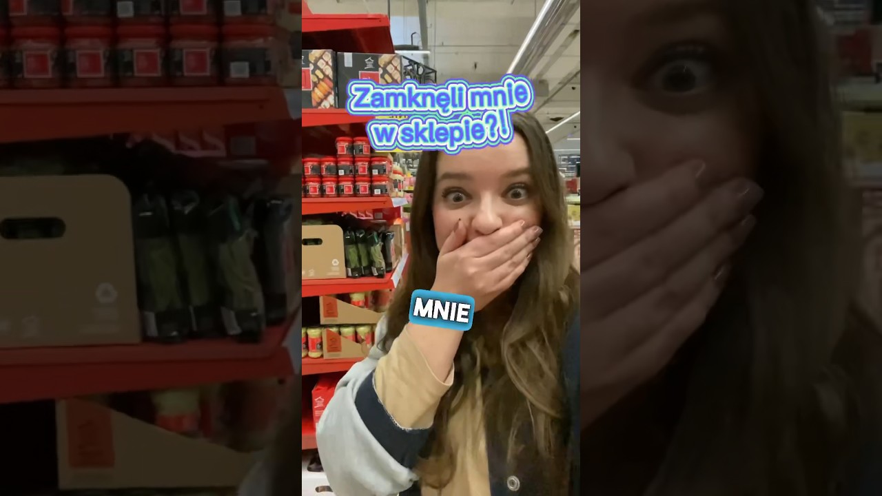 ZAMKNĘLI MNIE W SKLEPIE! Zobacz co postanowiłam zrobić 🤯🤯🤯 #slodyczowosklep