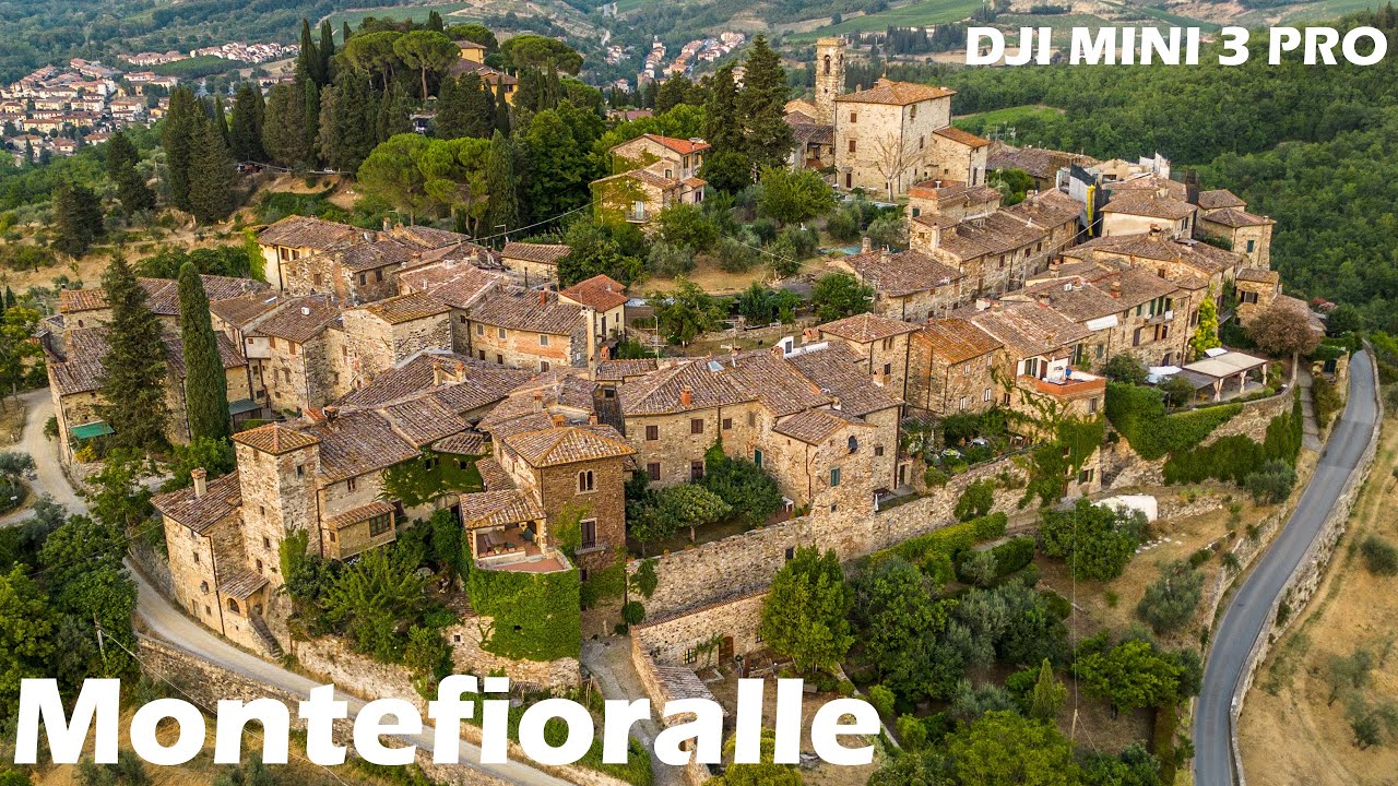A Montefioralle col DJI Mini 3 PRO